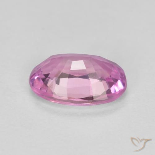 Saphir Violet raisin très clair naturelle ovale, 0.43 ct, VS