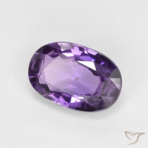 Saphir Violet rose naturelle ovale, 0.47 ct, VS