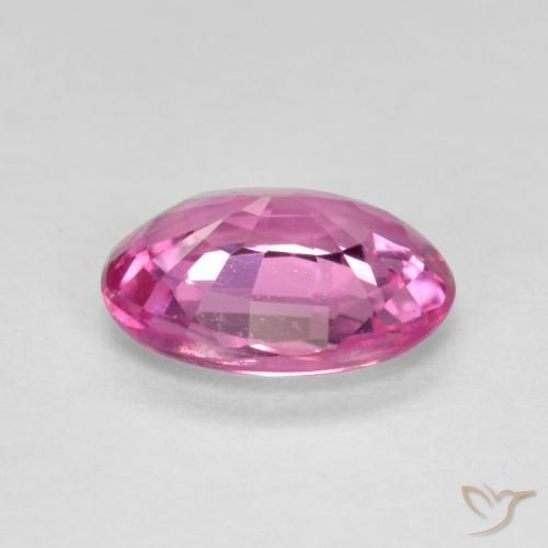 Saphir Pourpre-rose naturelle ovale, 0.66 ct, VS