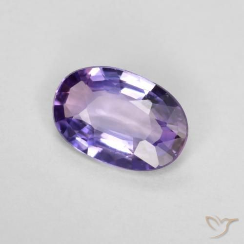 Saphir Pourpre-rose naturelle ovale, 0.40 ct, VS