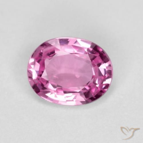 0.39ct Naturel Rose intense Saphir, ovale, VVS-VS