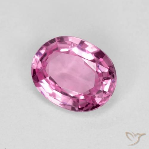 Saphir Rose intense naturelle ovale, 0.39 ct, VVS-VS