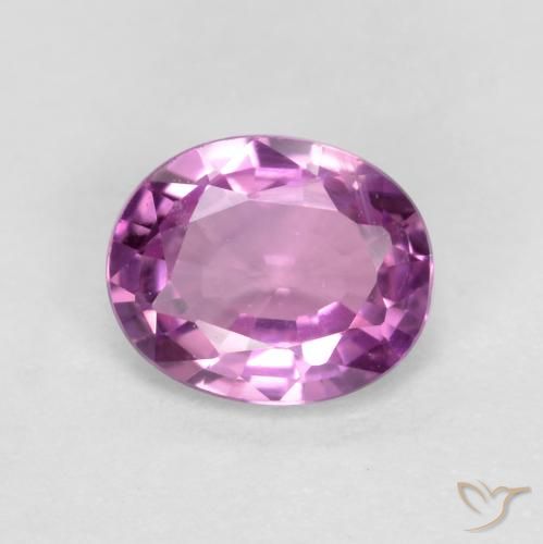 0.43ct Naturel Pourpre moyen Saphir, ovale, VVS-VS