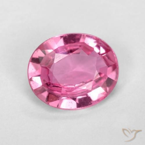 Saphir Violet Rosâtre naturelle ovale, 0.59 ct, VS