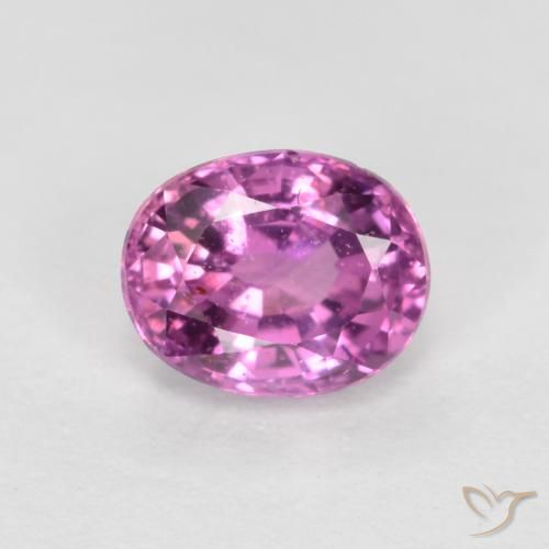 0.48ct Naturel Violet Rosâtre Saphir, ovale, VS