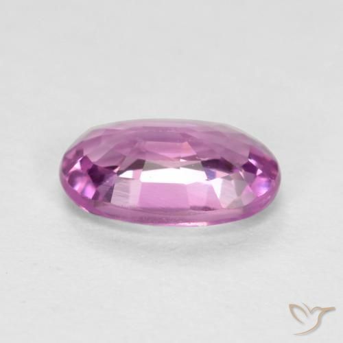 Saphir Pourpre-rose naturelle ovale, 0.44 ct, VS