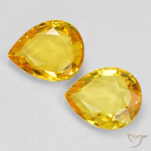 Shop natural 1.24ct Doré Saphir gems, En forme de poire, from Tanzanie at GemSelect. In stock, global shipping!
