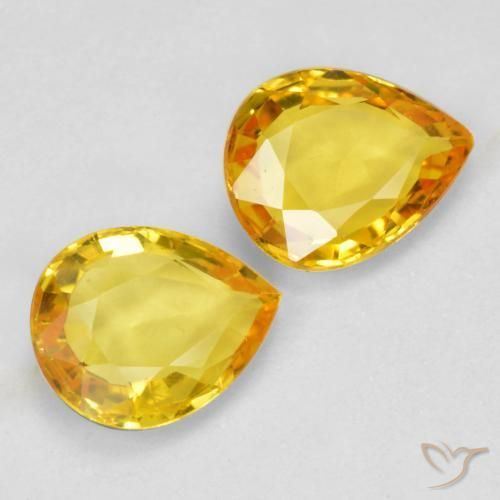 Shop natural 1.24ct Doré Saphir gems, En forme de poire, from Tanzanie at GemSelect. In stock, global shipping!