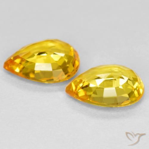 Shop natural 1.24ct Doré Saphir gems, En forme de poire, from Tanzanie at GemSelect. In stock, global shipping!