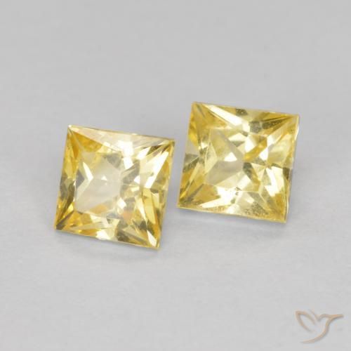 Shop natural 0.49ct Jaune Toscane Saphir gems, Carré, from Tanzanie at GemSelect. In stock, global shipping!