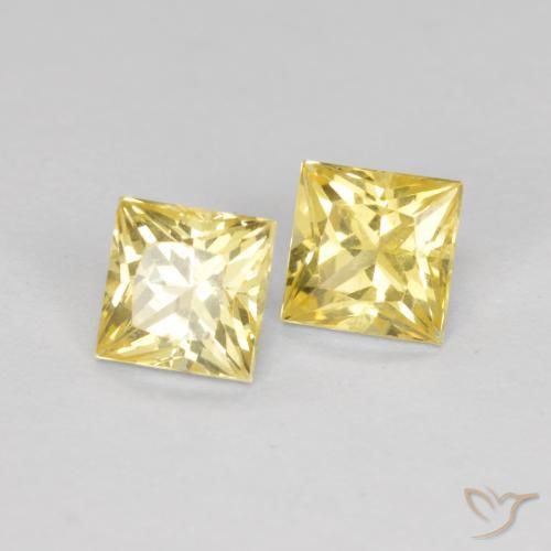 Shop natural 0.87ct Jaune Toscane Saphir gems, Carré, from Tanzanie at GemSelect. In stock, global shipping!