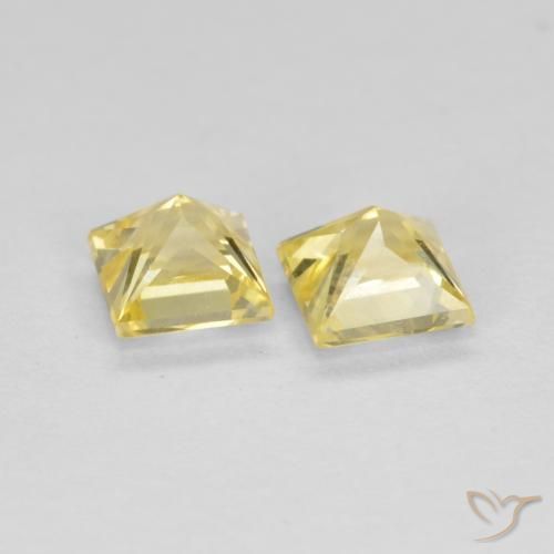 Shop natural 0.87ct Jaune Toscane Saphir gems, Carré, from Tanzanie at GemSelect. In stock, global shipping!