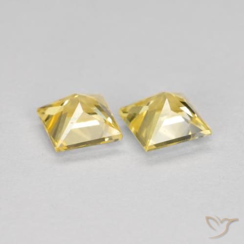 Shop natural 0.53ct Jaune Toscane Saphir gems, Carré, from Tanzanie at GemSelect. In stock, global shipping!