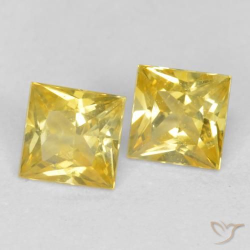 Shop natural 0.50ct Jaune Toscane Saphir gems, Carré, from Tanzanie at GemSelect. In stock, global shipping!