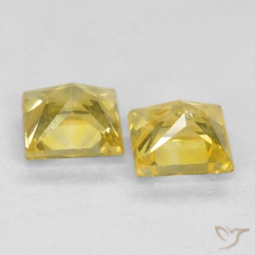 Shop natural 0.50ct Jaune Toscane Saphir gems, Carré, from Tanzanie at GemSelect. In stock, global shipping!
