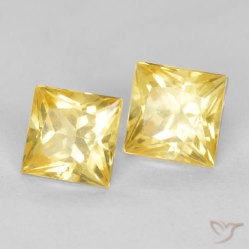 Shop natural 0.65ct Jaune Toscane Saphir gems, Carré, from Tanzanie at GemSelect. In stock, global shipping!