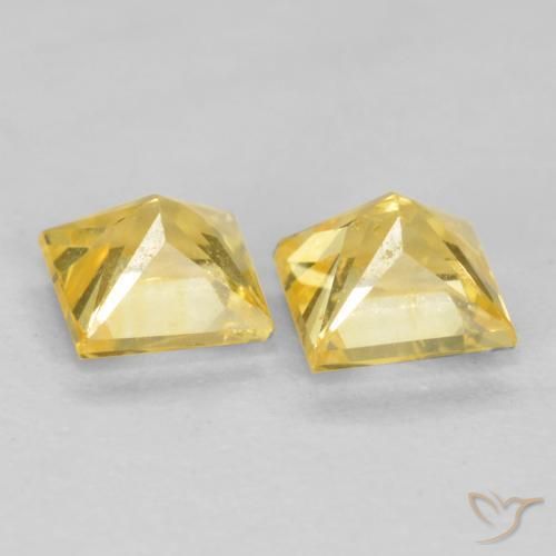 Shop natural 0.65ct Jaune Toscane Saphir gems, Carré, from Tanzanie at GemSelect. In stock, global shipping!