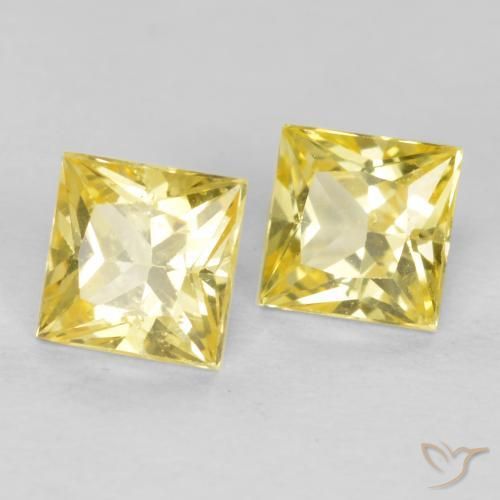 Shop natural 0.62ct Jaune Toscane Saphir gems, Carré, from Tanzanie at GemSelect. In stock, global shipping!
