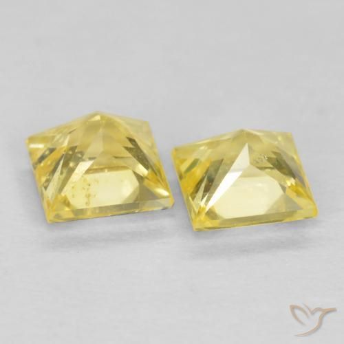 Shop natural 0.62ct Jaune Toscane Saphir gems, Carré, from Tanzanie at GemSelect. In stock, global shipping!