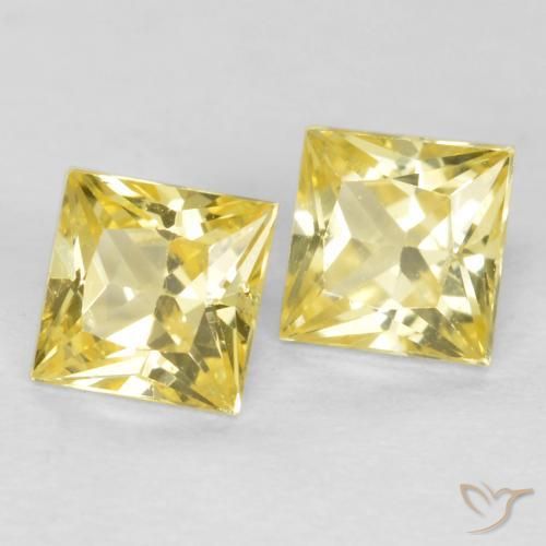 Shop natural 0.54ct Jaune Toscane Saphir gems, Carré, from Tanzanie at GemSelect. In stock, global shipping!