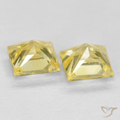 Shop natural 0.54ct Jaune Toscane Saphir gems, Carré, from Tanzanie at GemSelect. In stock, global shipping!