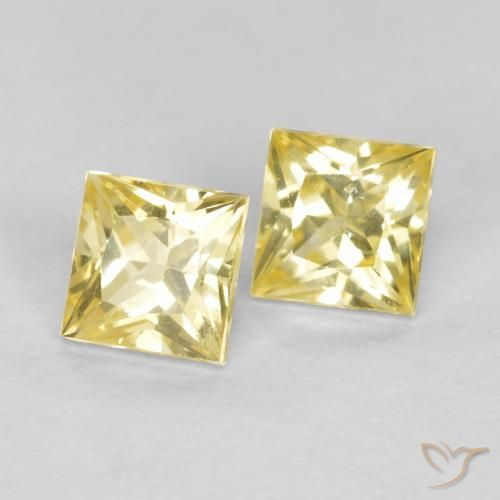Shop natural 0.51ct Jaune Toscane Saphir gems, Carré, from Tanzanie at GemSelect. In stock, global shipping!
