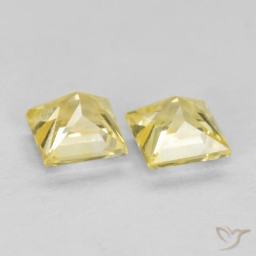 Shop natural 0.51ct Jaune Toscane Saphir gems, Carré, from Tanzanie at GemSelect. In stock, global shipping!