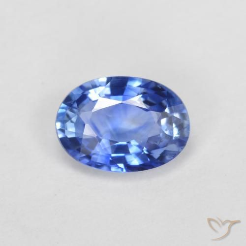 0.54ct Naturel Bleu foncé moyen Saphir, ovale, VS