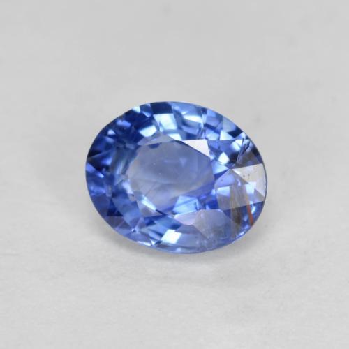 Saphir Bleu foncé moyen naturelle Coupe ovale, 0.67 ct, VS-SI