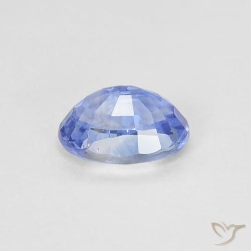 Saphir Bleu pastel naturelle ovale, 0.62 ct, VVS-VS