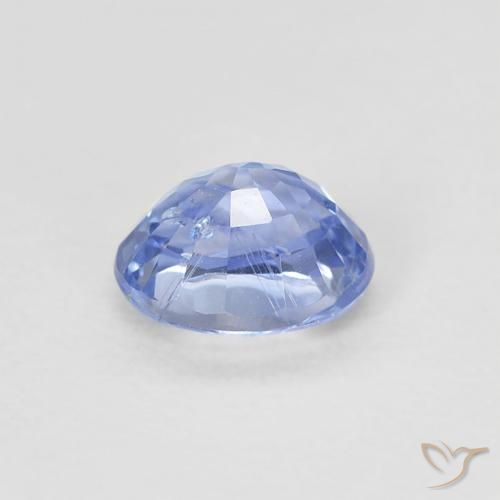 Saphir Bleu pastel naturelle ovale, 0.51 ct, VS-SI