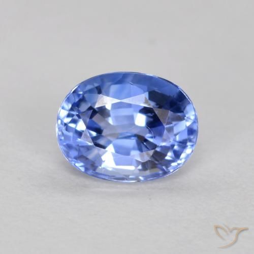 0.50ct Naturel Bleu foncé Saphir, ovale, VVS-VS