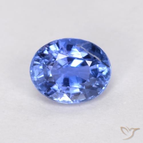 0.52ct Naturel Bleu clair Saphir, ovale, SI