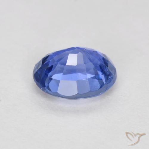 Saphir Bleu clair naturelle ovale, 0.52 ct, SI