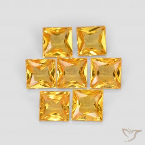 Shop natural 2.10ct Orange Doré Saphir gems, Carré, from Tanzanie at GemSelect. In stock, global shipping!