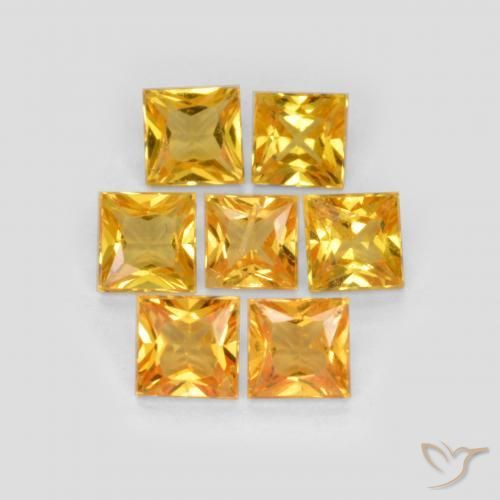 Shop natural 2.26ct Doré foncé Saphir gems, Carré, from Tanzanie at GemSelect. In stock, global shipping!