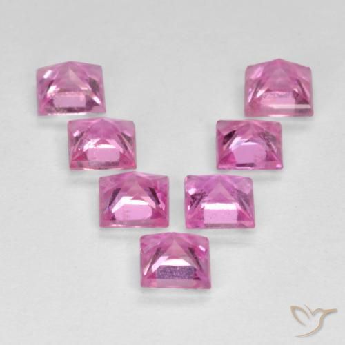 Shop natural 1.98ct Rose pourpre royal Saphir gems, Carré, from Tanzanie at GemSelect. In stock, global shipping!