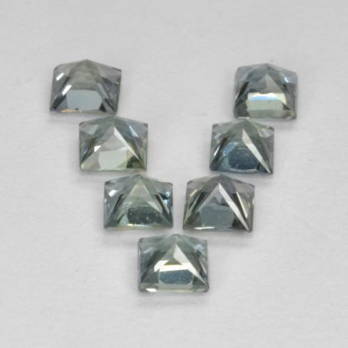Achetez naturel 1,05ct bleu verdâtre saphir gems, carré, en provenance tanzanie chez gemselect. en stock, livraison internationale!