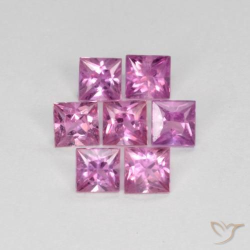 Shop natural 0.98ct Rose pourpre royal Saphir gems, Carré, from Tanzanie at GemSelect. In stock, global shipping!