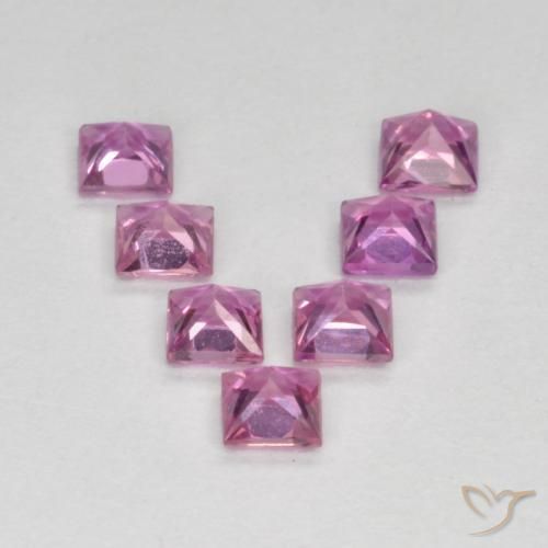 Shop natural 0.98ct Rose pourpre royal Saphir gems, Carré, from Tanzanie at GemSelect. In stock, global shipping!