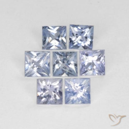 Shop natural 1.04ct Bleu violacé léger Saphir gems, Carré, from Tanzanie at GemSelect. In stock, global shipping!