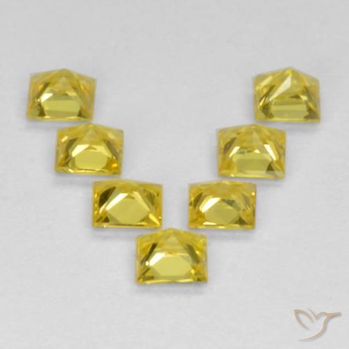 Shop natural 0.91ct Jaune Saphir gems, Carré, from Tanzanie at GemSelect. In stock, global shipping!