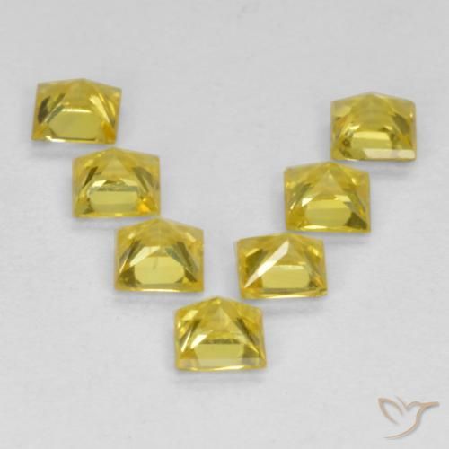 Shop natural 0.94ct Jaune Saphir gems, Carré, from Tanzanie at GemSelect. In stock, global shipping!