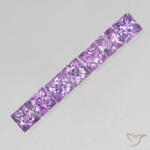 Shop natural 0.85ct Violet moyen Saphir gems, Carré, from Tanzanie at GemSelect. In stock, global shipping!