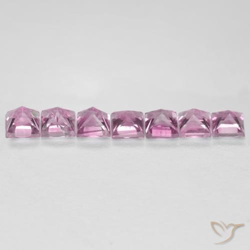 Shop natural 0.67ct Rose très clair Saphir gems, Carré, from Tanzanie at GemSelect. In stock, global shipping!