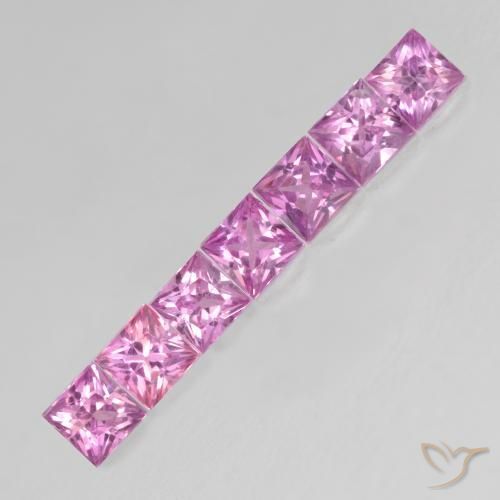 Shop natural 0.64ct Rose pourpre royal Saphir gems, Carré, from Tanzanie at GemSelect. In stock, global shipping!