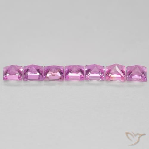 Shop natural 0.64ct Rose pourpre royal Saphir gems, Carré, from Tanzanie at GemSelect. In stock, global shipping!