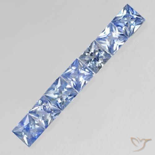 Shop natural 1.26ct Bleu violacé léger Saphir gems, Carré, from Tanzanie at GemSelect. In stock, global shipping!