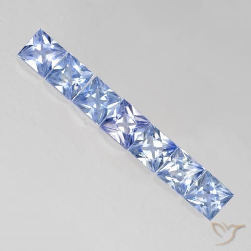 1.23ctw Naturel Bleu pastel Saphir, Carré, VS