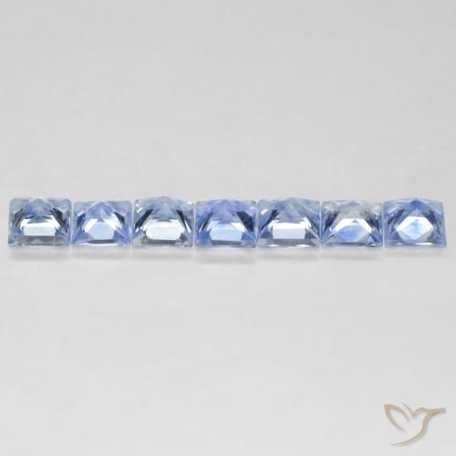 Shop natural 1.23ct Bleu pastel Saphir gems, Carré, from Tanzanie at GemSelect. In stock, global shipping!